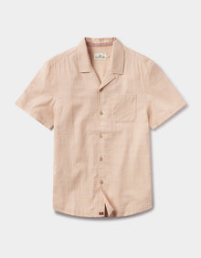 Men | Freshwater Camp Shirt | Dusty Rose Dobby