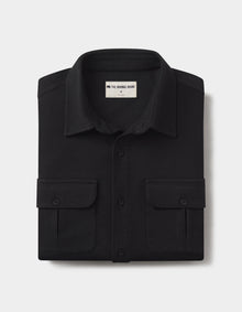 Men | Comfort Terry Shirt Jacket | Black