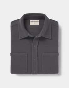 Men | Loop Terry Button Up | Shadow