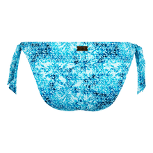 Women | Flower Tye & Dye Jersey Swim Bottom | Navy