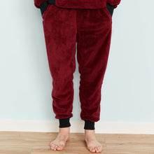 Sherpa Fleece Joggers | Cabernet