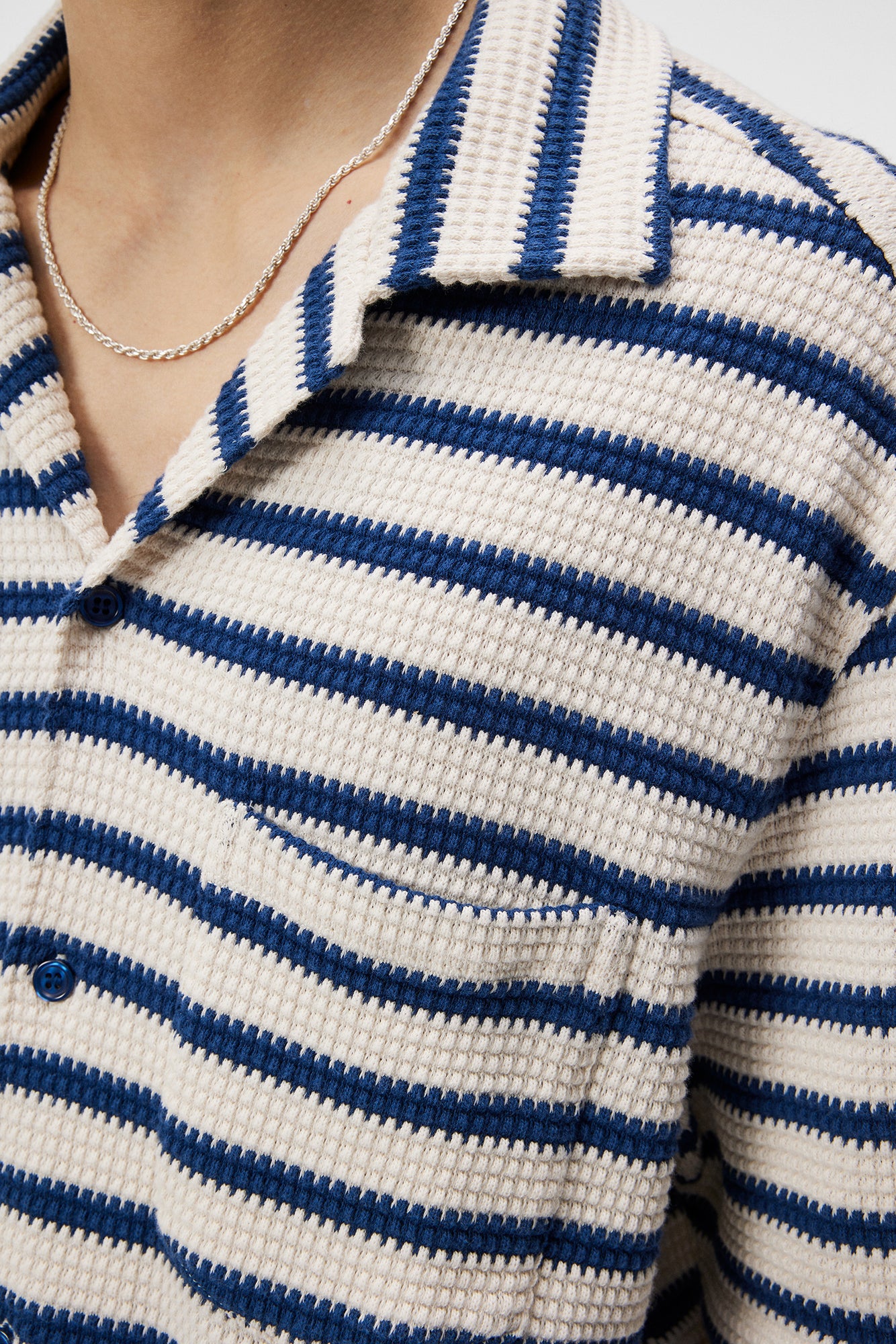 Men | Tiro Resort Stripe Shirt | Estate Blue