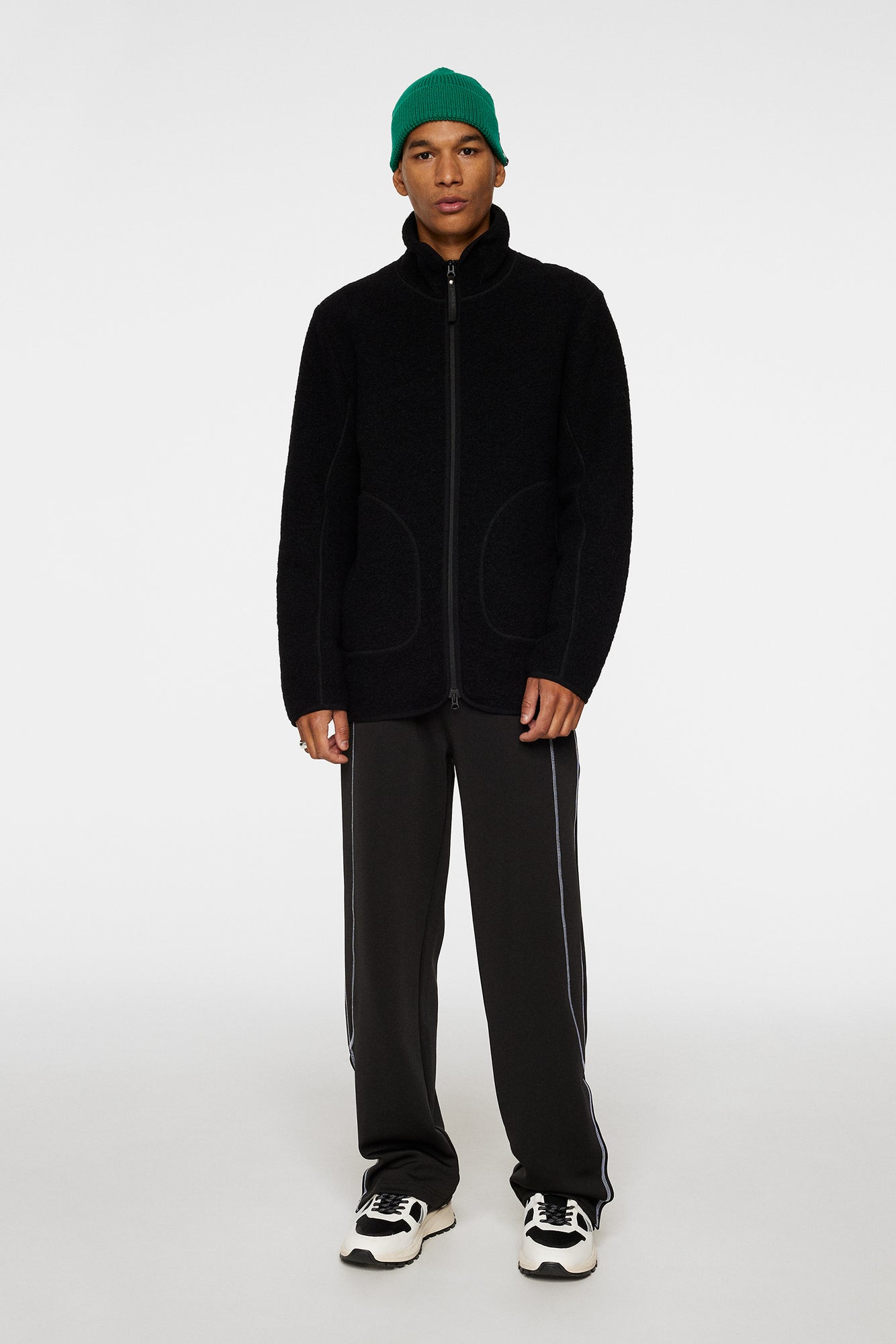 Men | Dustin Wool Fleece Jacket | Black