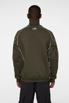 Men | Canter Quarter Zip Sweat | Forest Green
