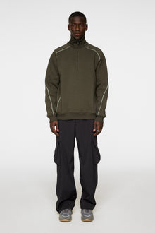 Men | Canter Quarter Zip Sweat | Forest Green