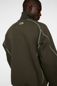 Men | Canter Quarter Zip Sweat | Forest Green
