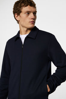 Men | Lansa Jersey Zip Jacket | JL Navy