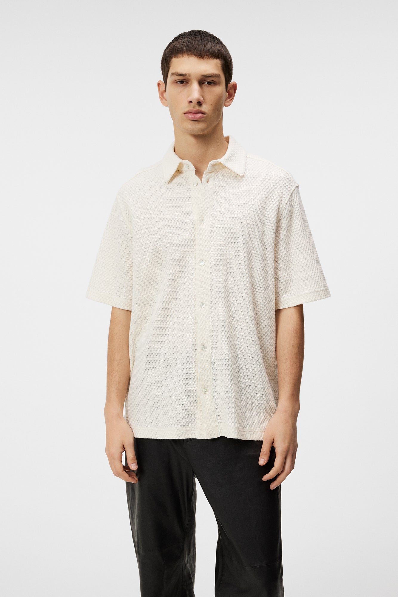 Men | Torpa Airy Structure Shirt | Cloud White