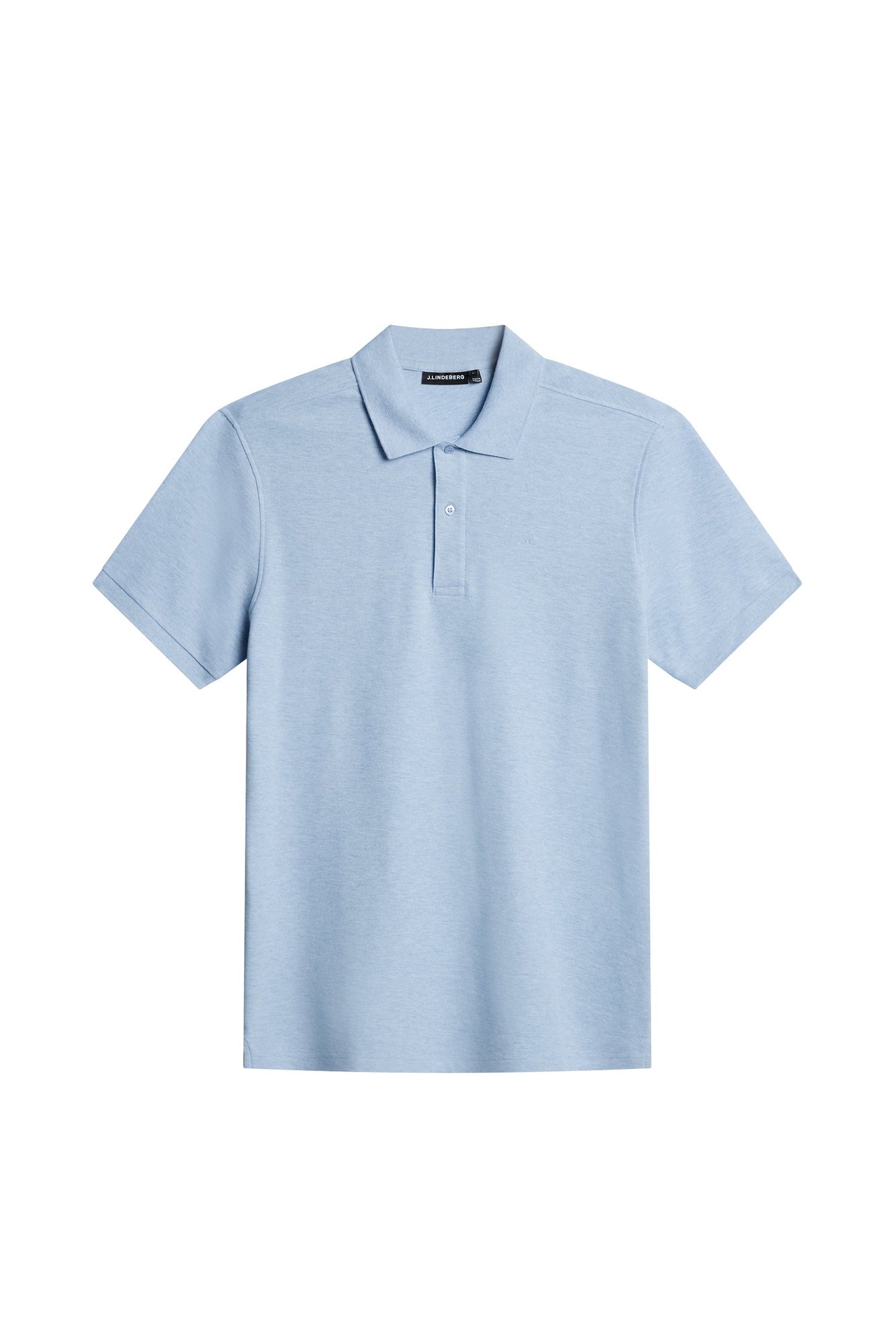 Troy Polo Shirt in Chambray Blue Melange by J.Lindeberg