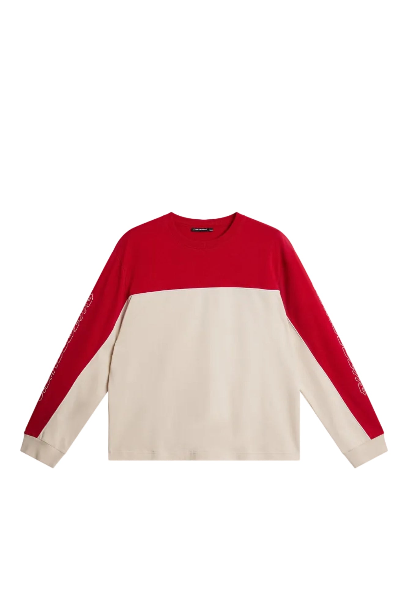 Stanley Panel Longsleeve Tee in Moonbeam by J.Lindeberg