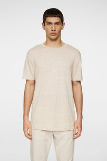 Men | Coma Linen Tee | Moonbeam