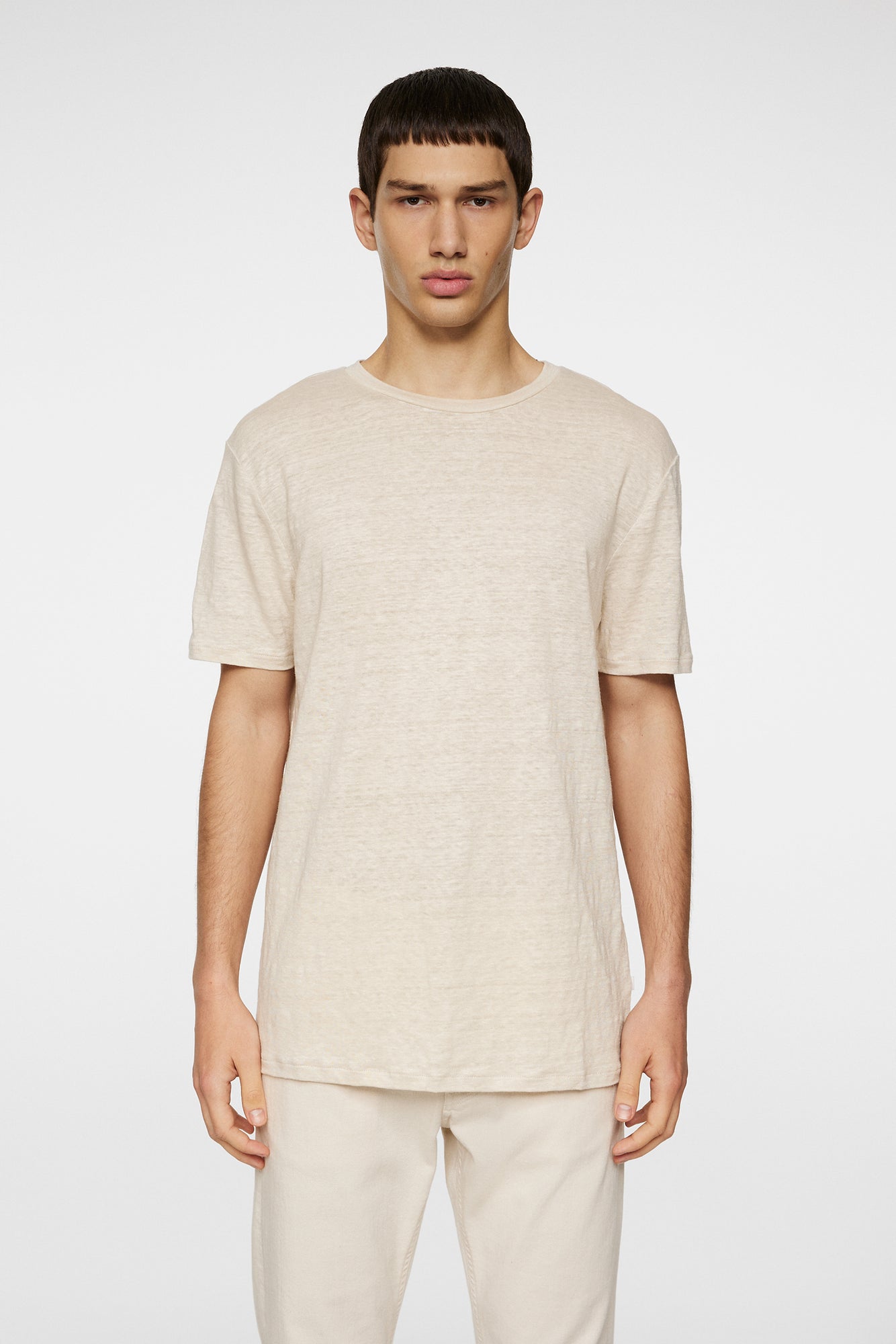 Men | Coma Linen Tee | Moonbeam