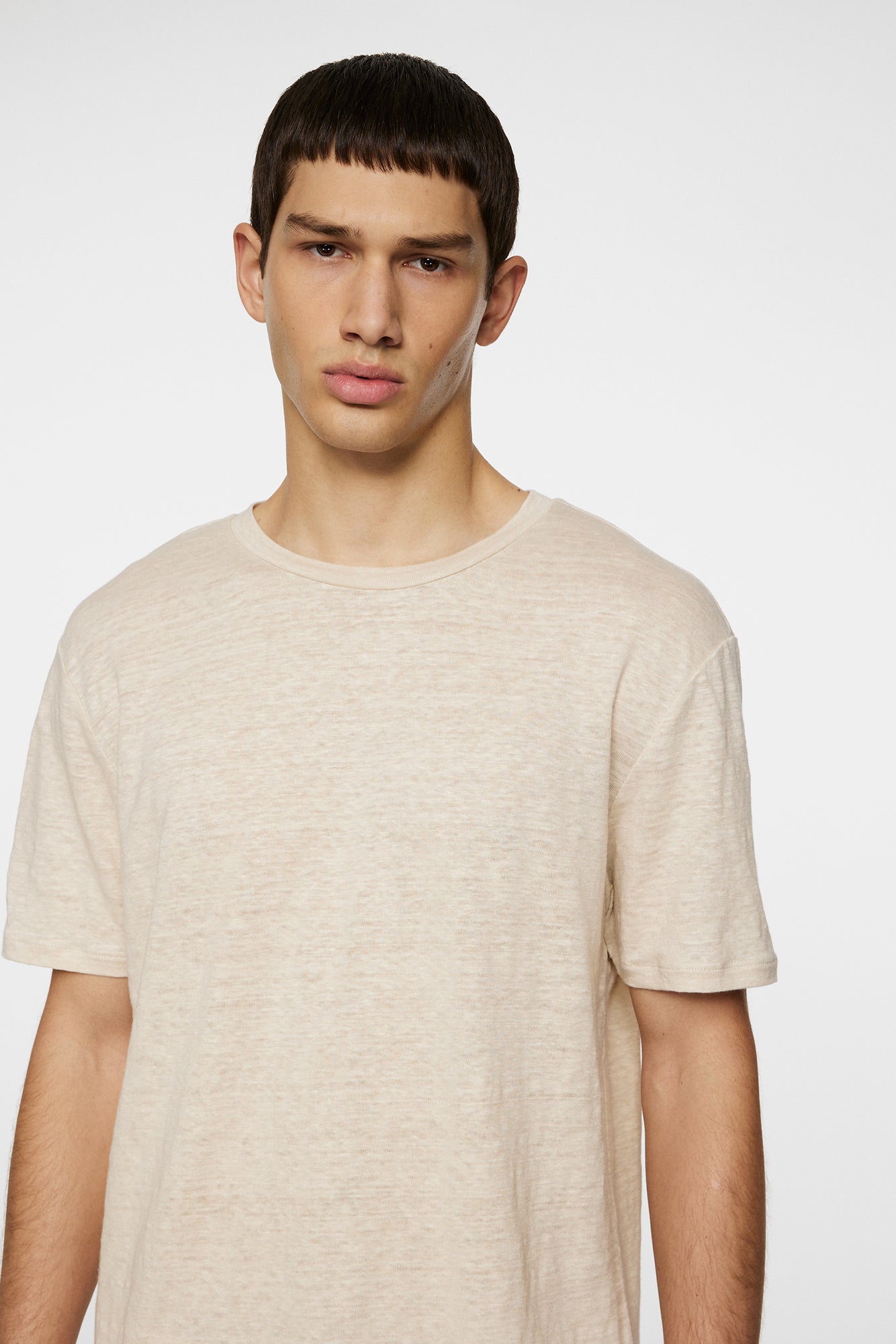 Men | Coma Linen Tee | Moonbeam