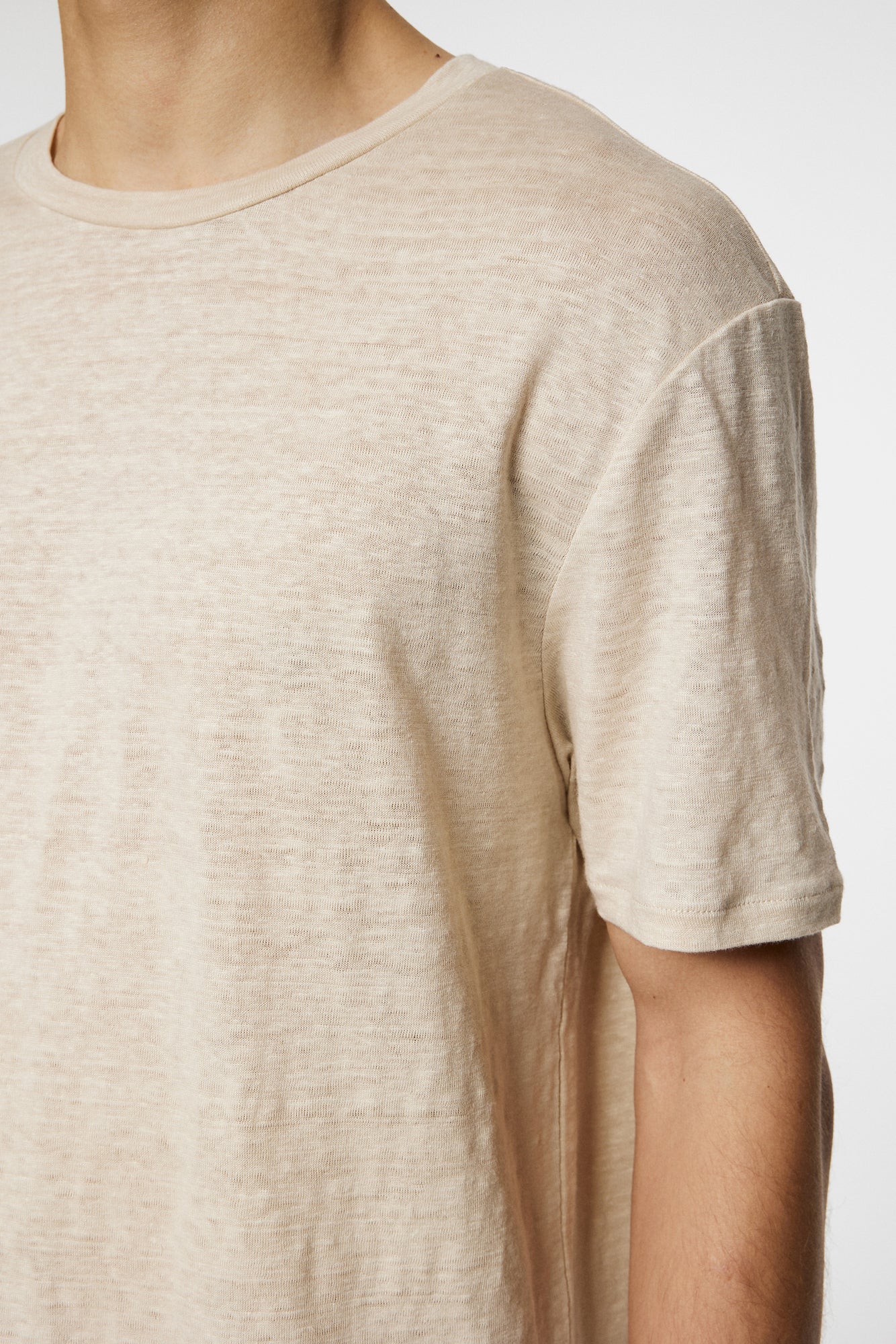 Men | Coma Linen Tee | Moonbeam