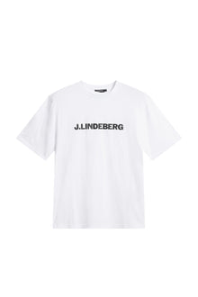 Parcy Logo Tee in White by J.Lindeberg