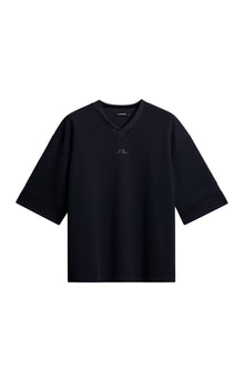 Milos Jersey Mesh Tee in JL Navy by J.Lindeberg
