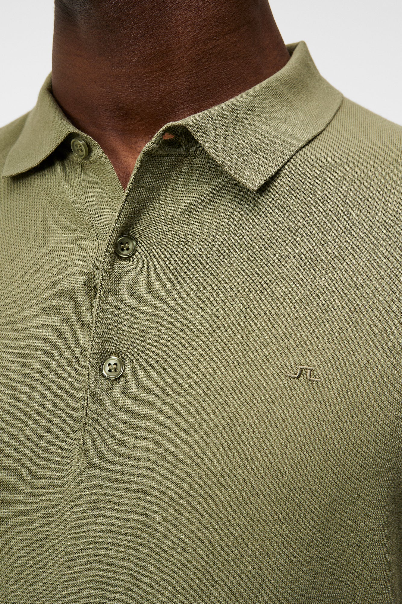 Men | Ridge Rayon Silk Polo | Oil Green