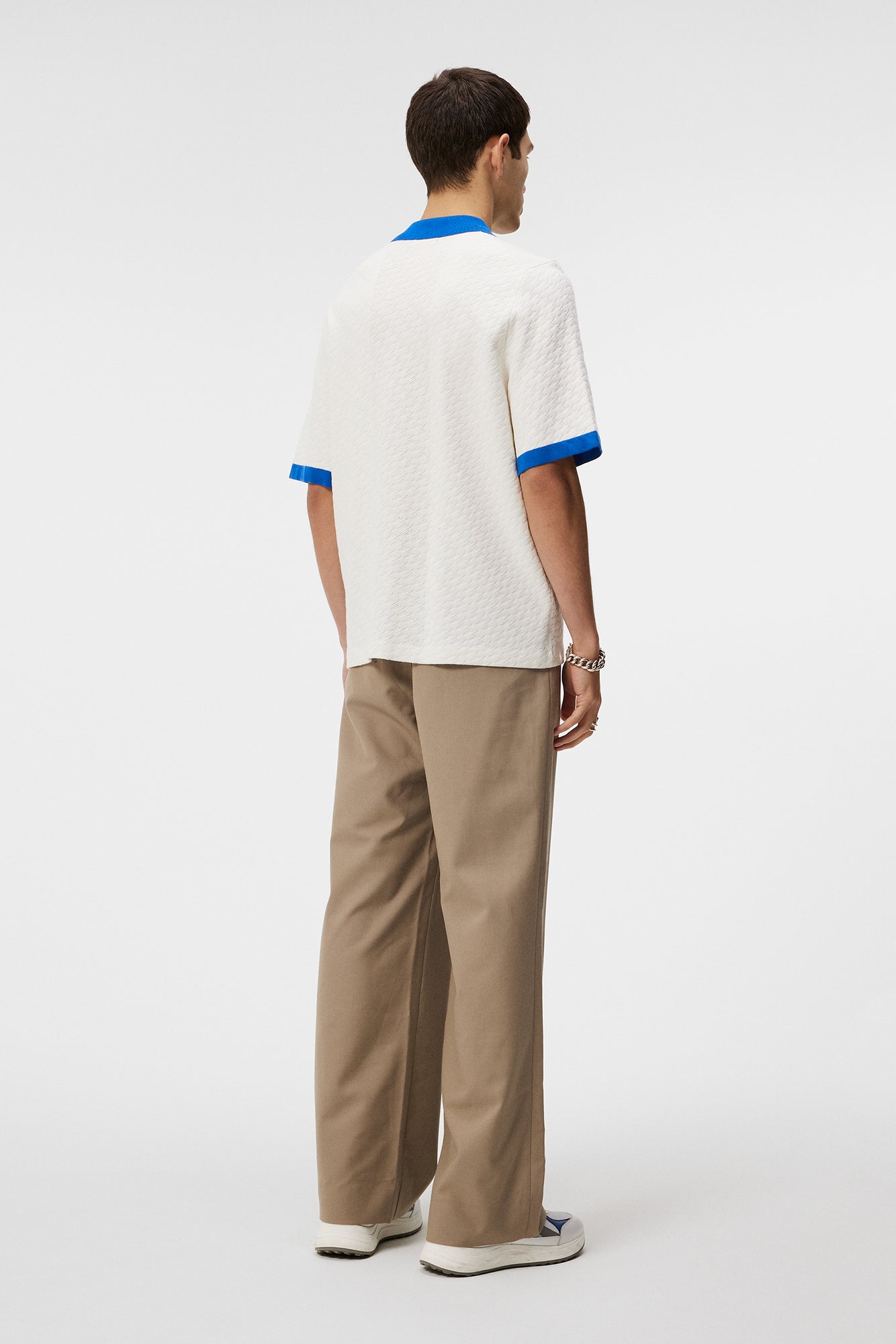 Men | Rayne Jacquard Monogram Shirt | Cloud White