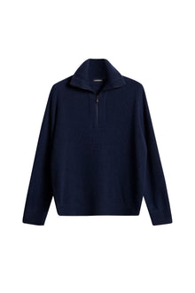 Wilmer Quarter Zip Knit in JL Navy by J.Lindeberg
