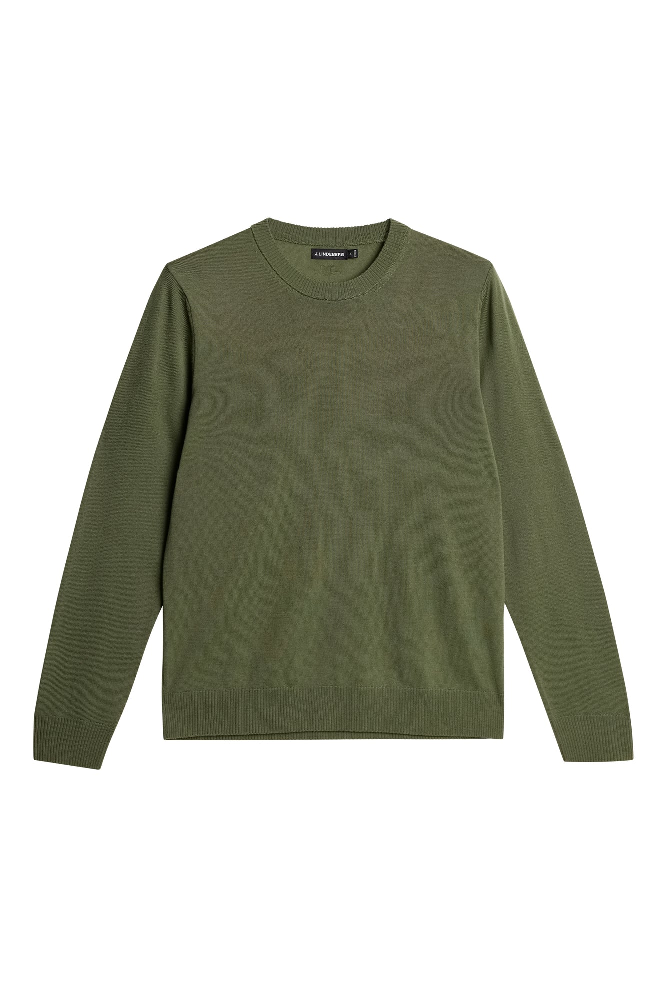 Keane Light Merino Crew Neck in Olivine by J.Lindeberg