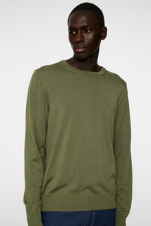 Men | Keane Light Merino Crew Neck | Olivine