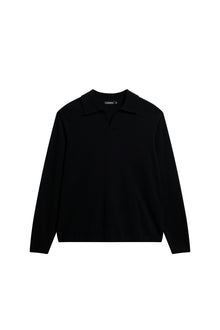 Rowan LS Polo in Black by J.Lindeberg