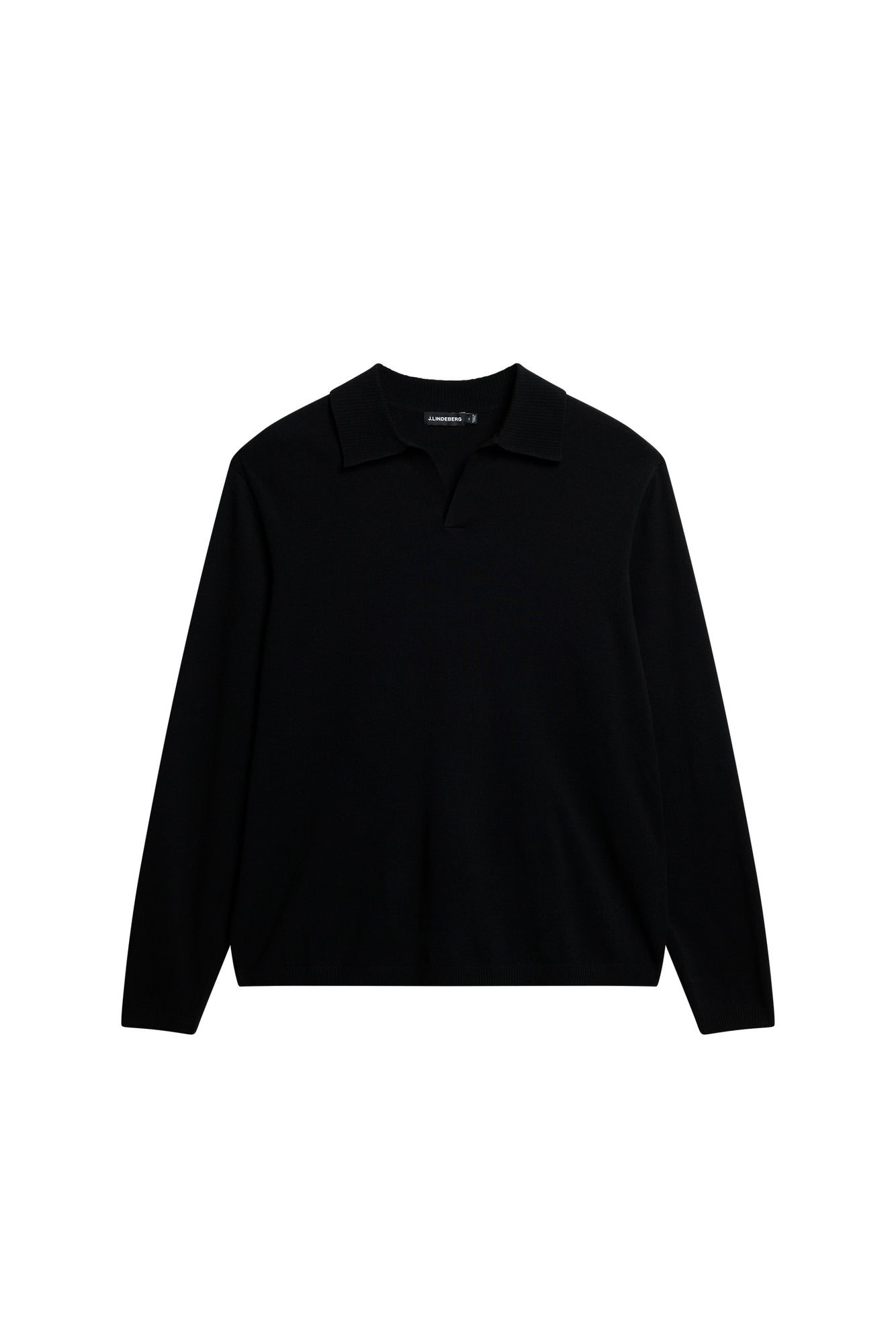 Rowan LS Polo in Black by J.Lindeberg