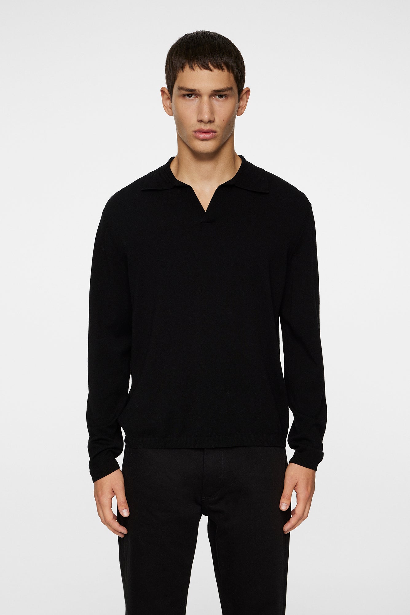 Men | Rowan LS Polo | Black