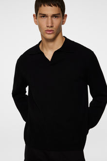 Men | Rowan LS Polo | Black