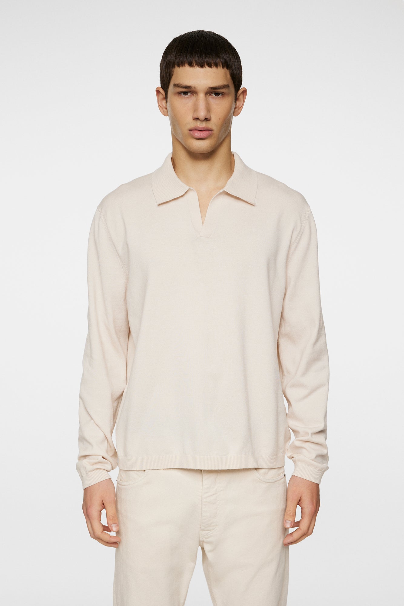 Men | Rowan LS Polo | Moonbeam