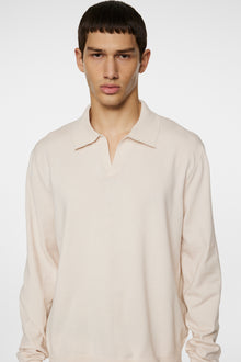 Men | Rowan LS Polo | Moonbeam