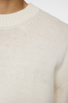 Men | Eddy Cotton Wool Crew Neck | White