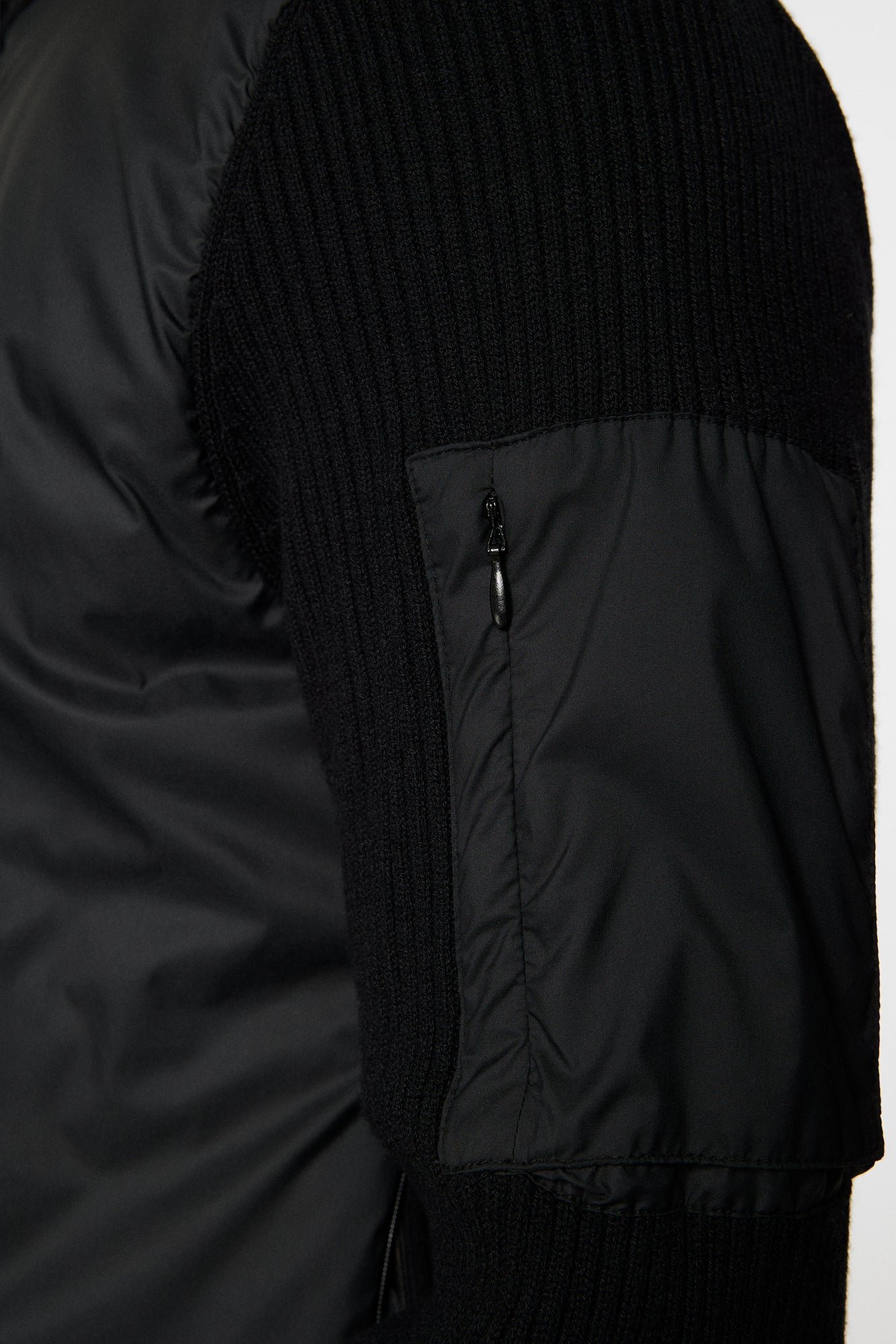 Men | Beck Knitted Hybrid Jacket | Black