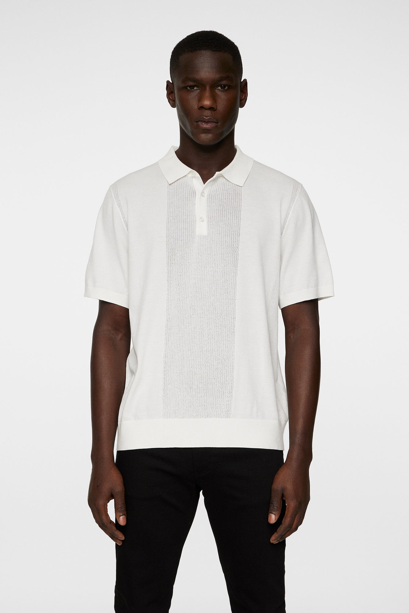 Men | Reymond Solid Stripe Polo | White