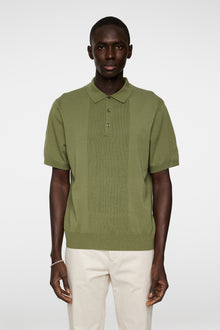 Men | Reymond Solid Stripe Polo | Olivine