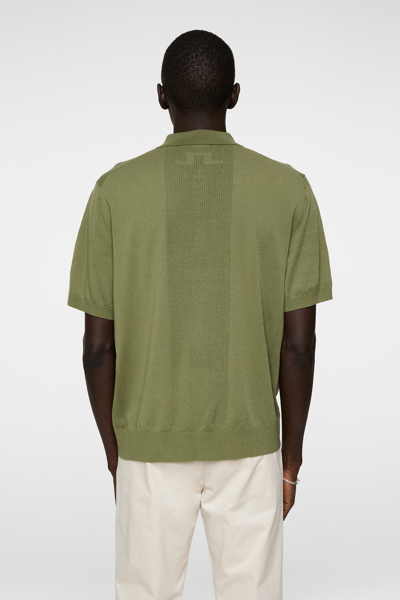 Men | Reymond Solid Stripe Polo | Olivine