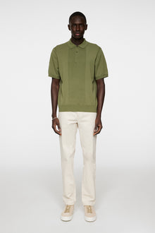 Men | Reymond Solid Stripe Polo | Olivine
