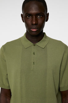 Men | Reymond Solid Stripe Polo | Olivine