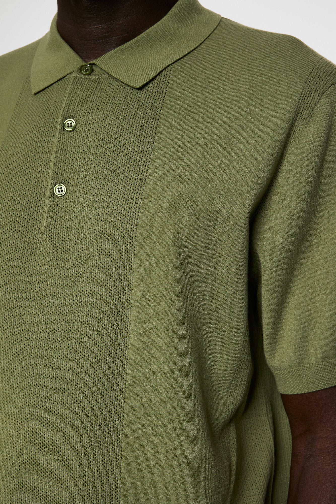 Men | Reymond Solid Stripe Polo | Olivine