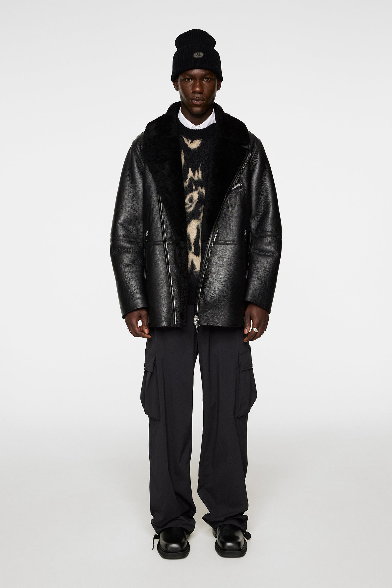 Men | Sutton Shearling Jacket | Black