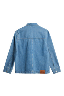 Men | Hunt Washed Denim Overshirt | Light Blue
