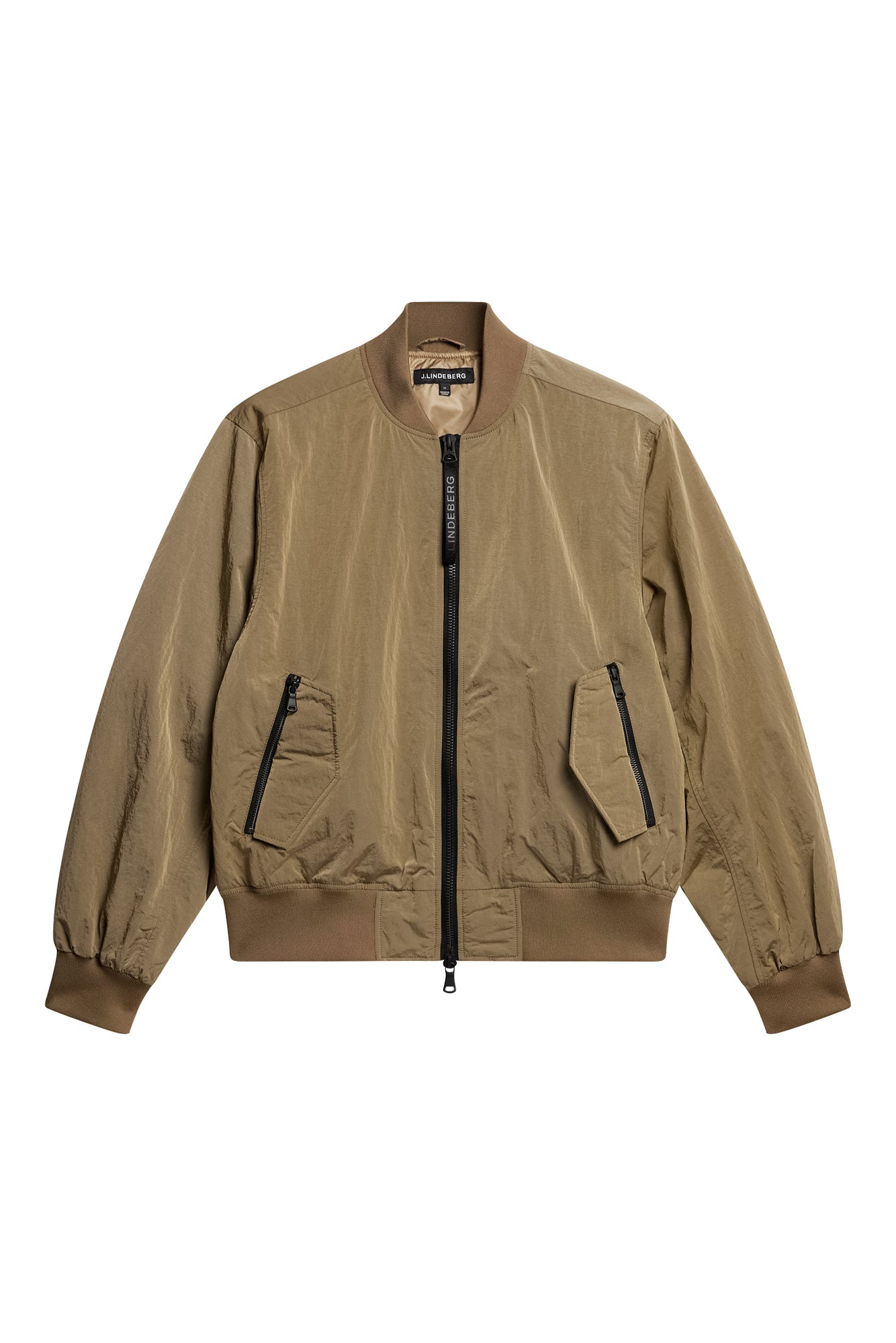Bradfield Crinkle Bomber Jkt in Batique Khaki by J.Lindeberg
