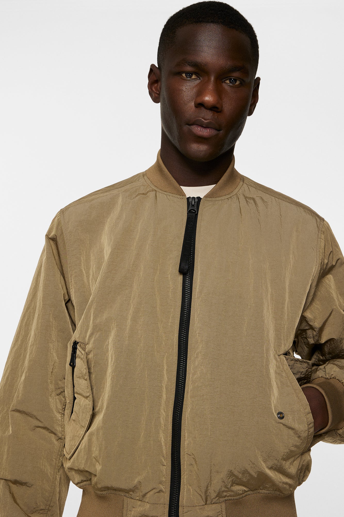 Men | Bradfield Crinkle Bomber Jkt | Batique Khaki