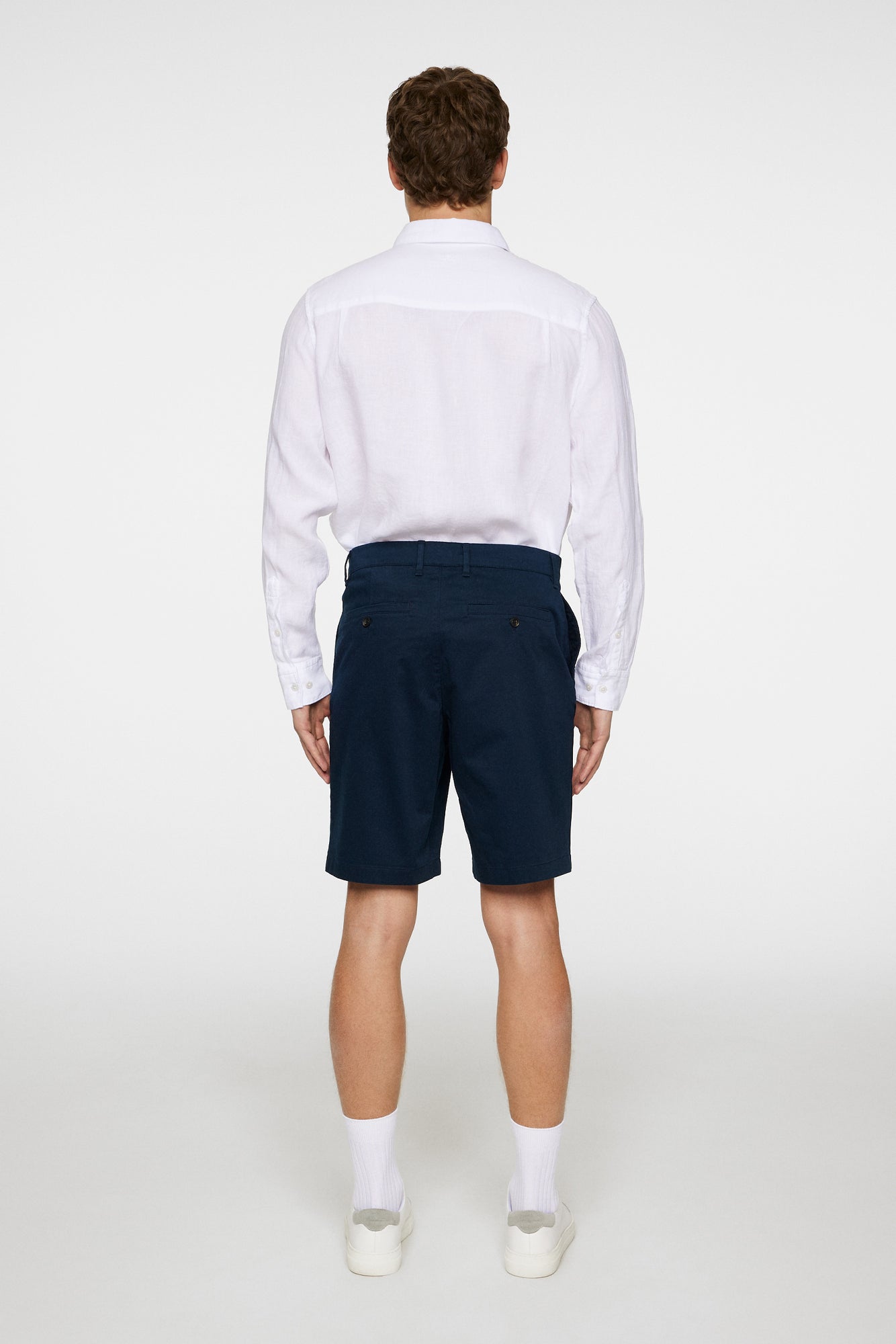 Men | Shane Cloud Satin Shorts | JL Navy