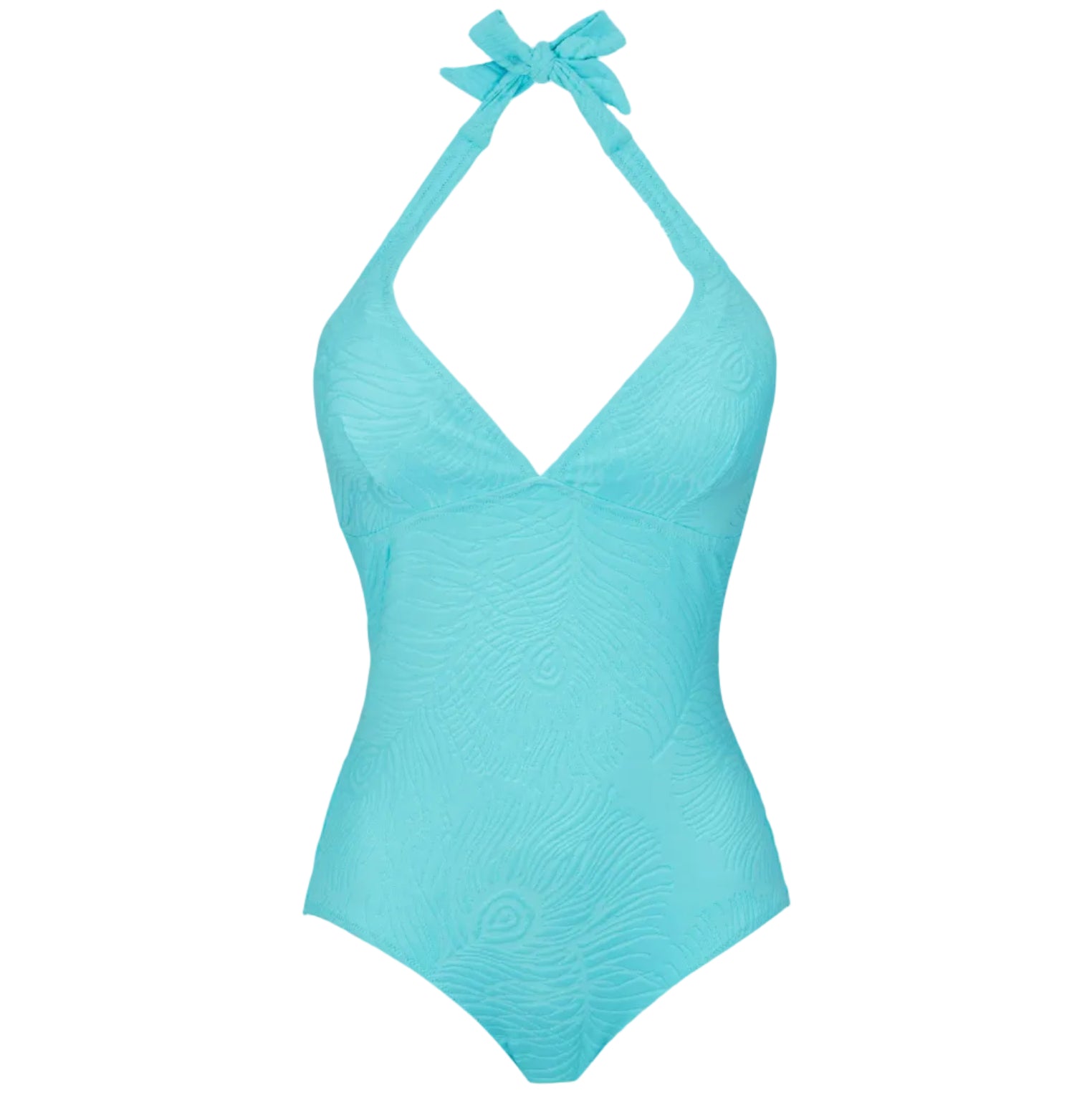 Women | Jacquard Plumes Swim | Lazulii Blue