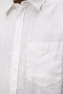 Men | Reg LS Clean Linen Shirt | White (V1)