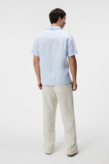 Men | Elio Linen Melange Shirt | Chambray Blue