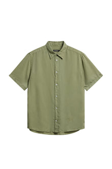 Reg SS Light Tencel Shirt in Oil Green by J.Lindeberg
