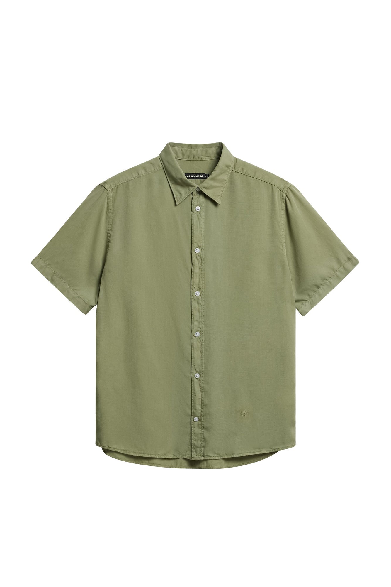 Reg SS Light Tencel Shirt in Oil Green by J.Lindeberg