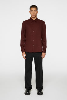 Men | Slim LS Comfort Tencel Shirt | Bitter Chocolate